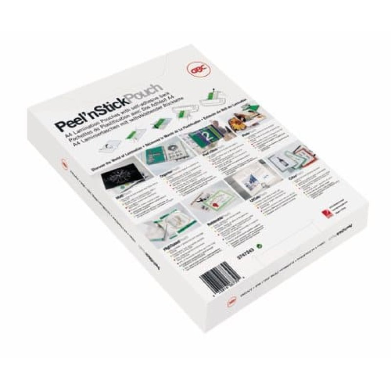 GBC Pochette de plastification Peel'nStickPouch, format A3