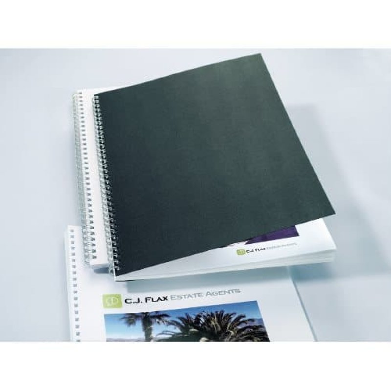 GBC LinenWeave Binding Covers 250gsm A4 Black (100)