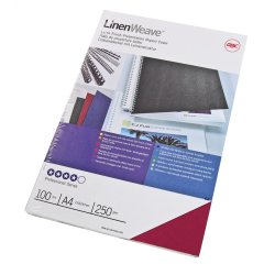 GBC Couverture de reliure aspect toilé, A4, 250 g/m2