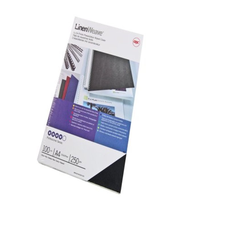 GBC LinenWeave Binding Covers 250gsm A4 Royal Blue (100)
