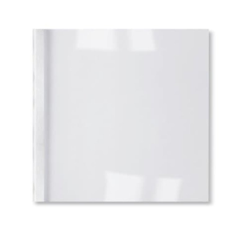 GBC LeatherGrain Thermal Binding Covers 1.5mm White(100)