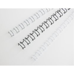 GBC Peigne à relier métal WireBind, A4, 21 boucles, 12 mm