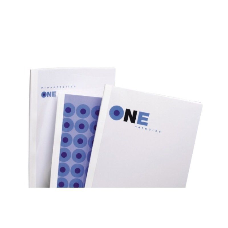 GBC Standard Thermal Binding Covers 15mm White (50)