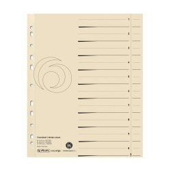 Herlitz 5971502 intercalaire Carton Beige 10 pièce(s)