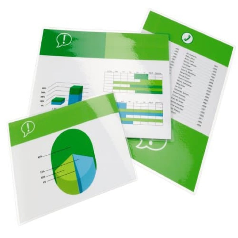 GBC Pochettes de plastification A4, 2x250 µ, brillantes (100)