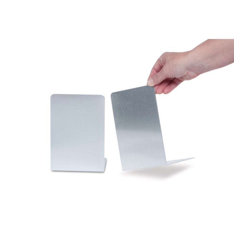 MAUL Serre-livres, en aluminium, (L)120 x (P)120 x (H)175 mm