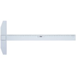 M R Règle té, longueur de mesure: 750 mm, bleu transparent