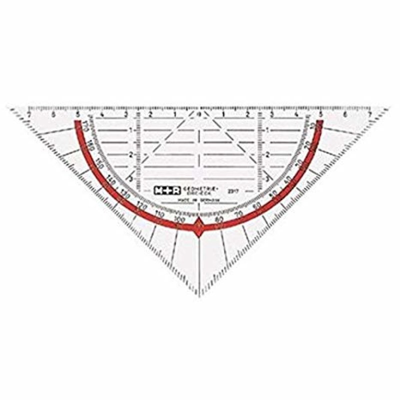Möbius Ruppert 723170040 protractor Polystyrene Half-circle