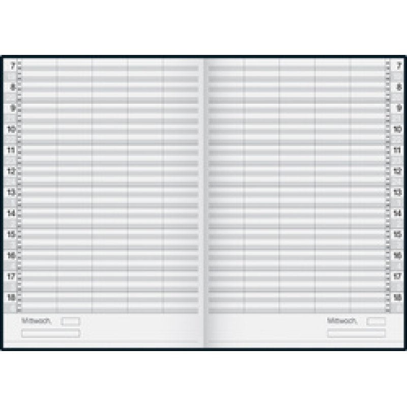 rido idé Buchkalender "Ultraplan", immerwährend, schwarz