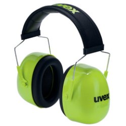 uvex Coquille anti-bruit K4, vert fluo