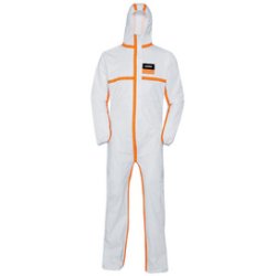 uvex Combinaison de protection jetable 4B, S, blanc/orange