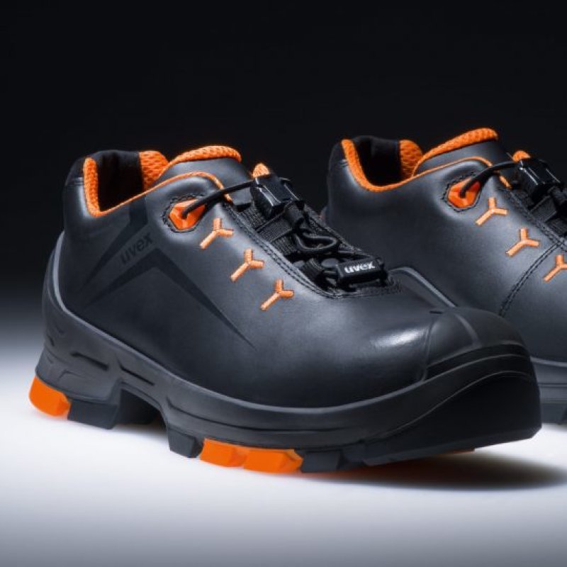 uvex 2 Chaussures basses S3 SRC, T. 44, noir/orange