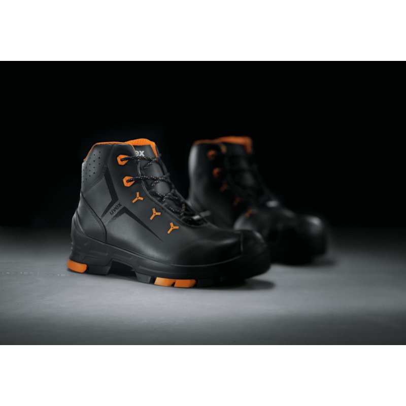 uvex 2 Chaussures montantes S3 SRC, T. 41, noir/orange