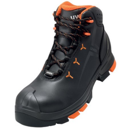 uvex 2 Chaussures montantes S3 SRC, T. 45, noir/orange