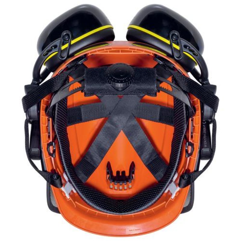 Uvex 9774237 Équipement de sécurité pour la tête Polyéthylène Noir, Orange