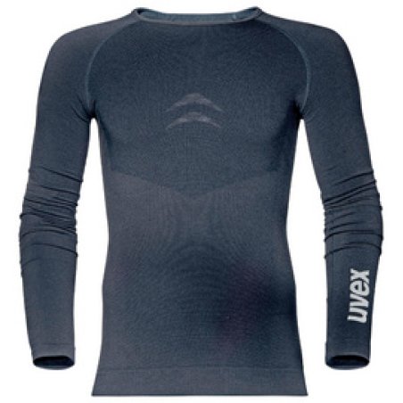 uvex T-shirt à manches longues pour homme, M/L, noir