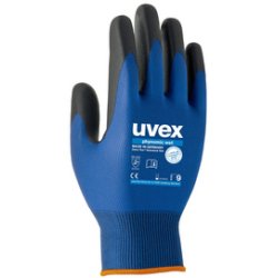 uvex Gants de travail phynomic wet, T. 12, bleu/anthracite