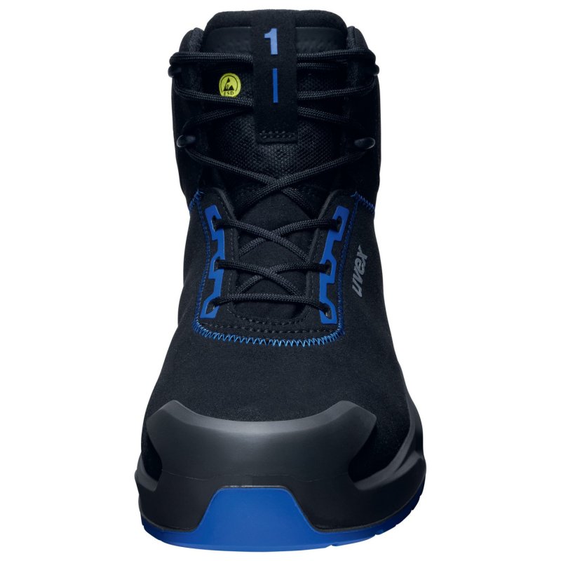 uvex 1 x-craft Chaussure montante S2, pointure 42, noir/bleu