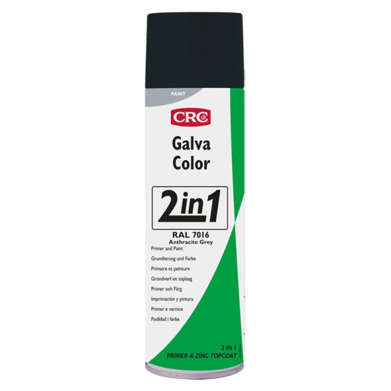 CRC Laque protectrice de peinture GALVACOLOR 2in1, noir,