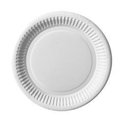 PAPSTAR Assiette en carton "pure", rond, 200 mm, blanc