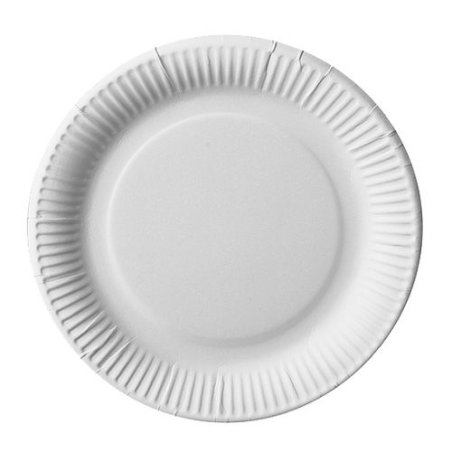 PAPSTAR Assiette en carton "pure", rond, 230 mm, blanc
