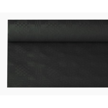 PAPSTAR Nappe damassée, (l)1,2 x (L)8 m, noir