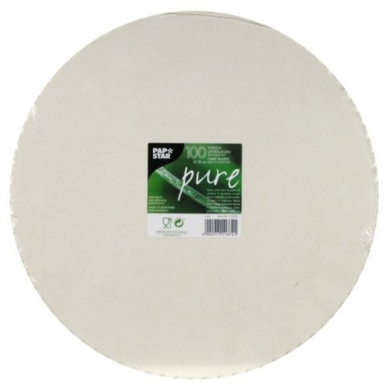 Papstar 11372 cake serving mat White Round