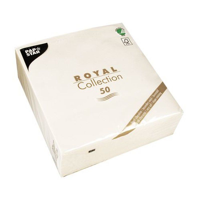 Papstar 11622 serviette et serviette de table en papier Mouchoir en papier Blanc 50 pièce(s)