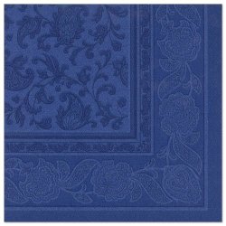 PAPSTAR Serviette "ROYAL Collection Ornaments", bleu foncé