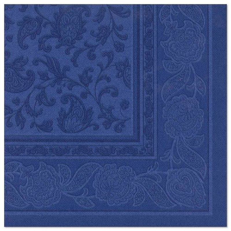 PAPSTAR Serviette "ROYAL Collection Ornaments", bleu foncé