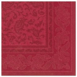 PAPSTAR Serviette "ROYAL Collection Ornaments", bordeaux