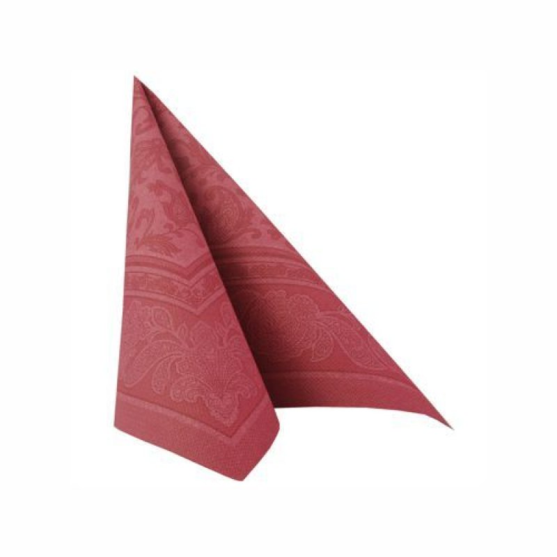 PAPSTAR Serviette "ROYAL Collection Ornaments", bordeaux