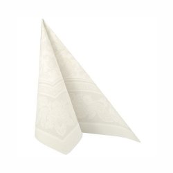 PAPSTAR Serviette "ROYAL Collection Ornaments", blanc