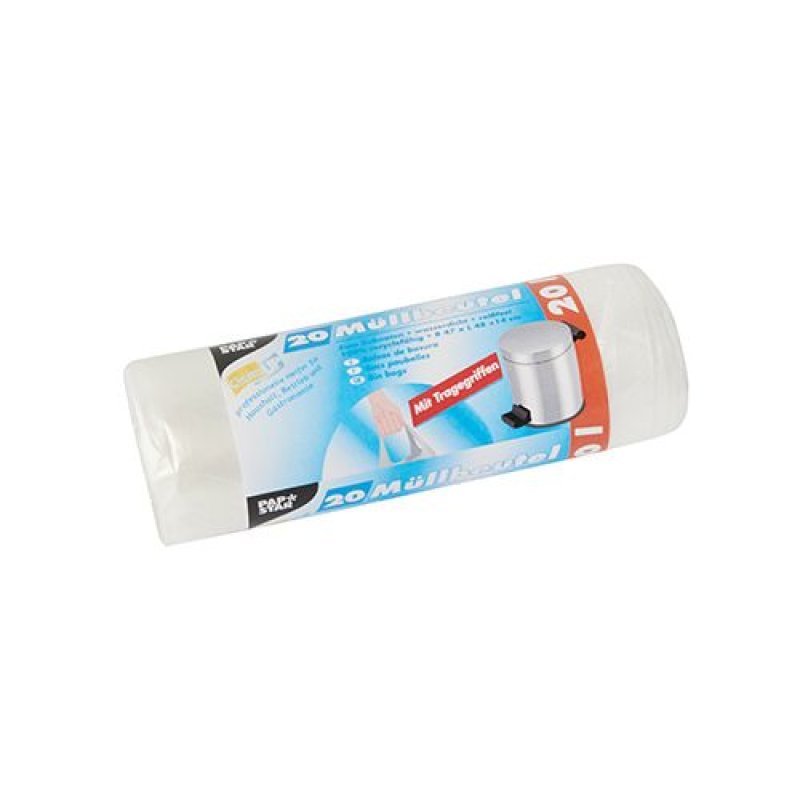 Papstar 12075 sac poubelle 20 L Transparent 20 pièce(s)