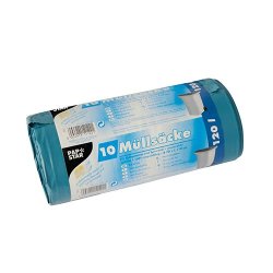 STARPAK Sac poubelle LDPE, 120 litres, bleu