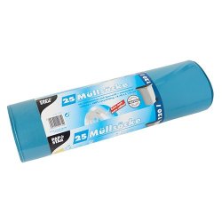 STARPAK Sac poubelle LDPE, 120 litres, bleu