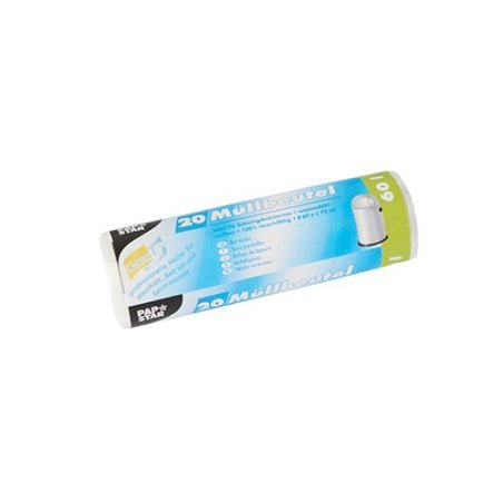 Papstar 12334 sac poubelle 60 L Blanc 20 pièce(s)