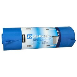 STARPAK Sac poubelle LDPE, 120 litres, bleu