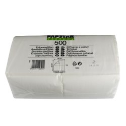 PAPSTAR Serviette, 330 x 330 mm, 1 couche, blanc