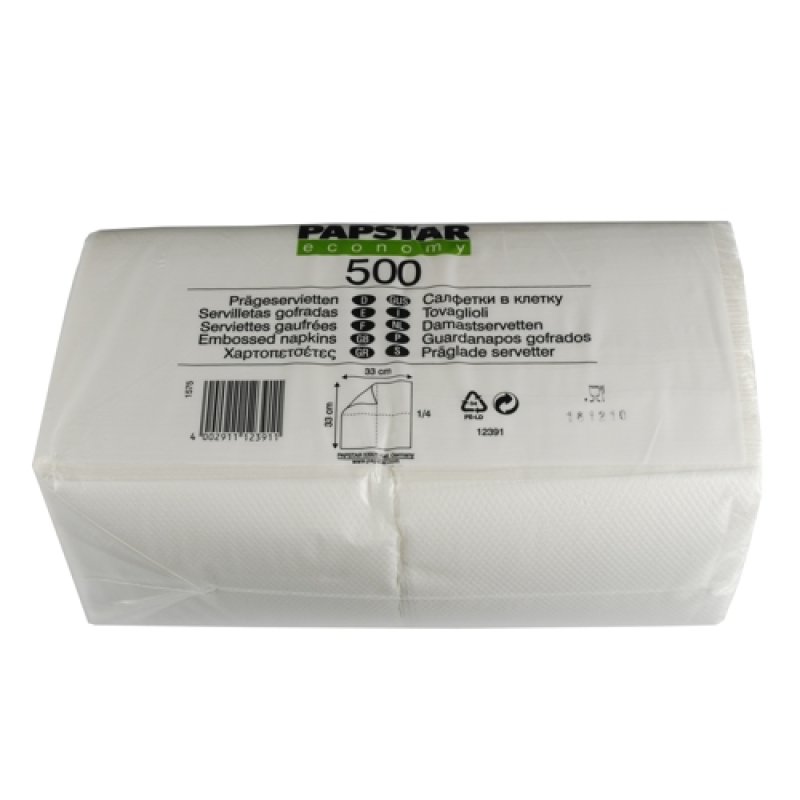 Papstar 12391 paper napkins Tissue paper White 500 pc(s)