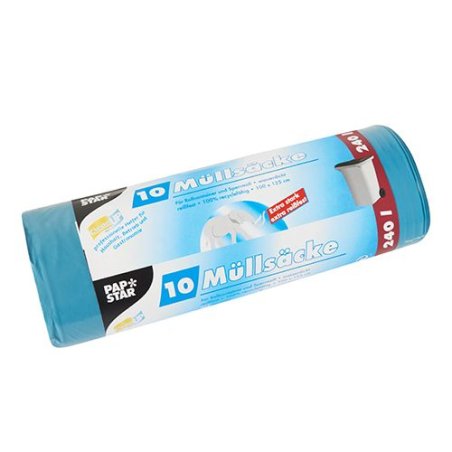 Papstar 12447 trash bag 240 L Blue 10 pc(s)