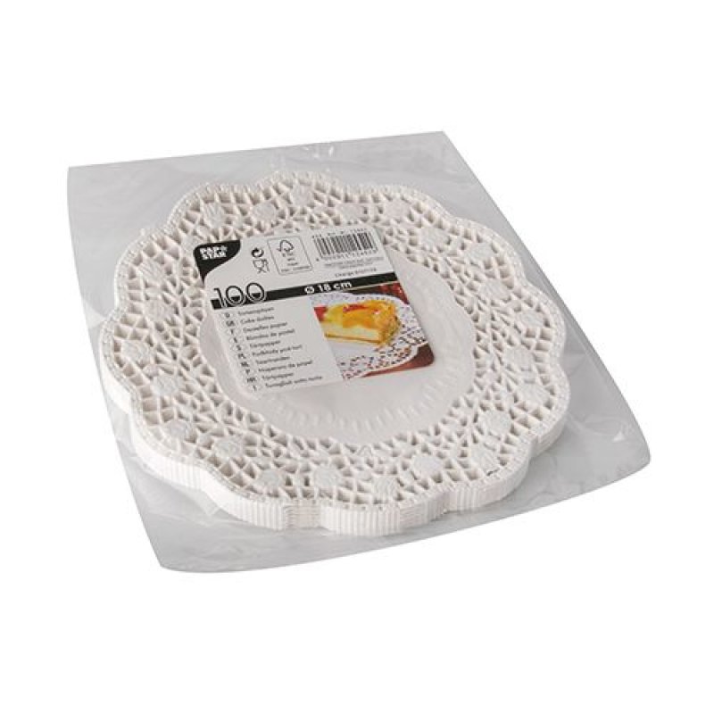Papstar 12452 support pour gâteau Blanc Rond