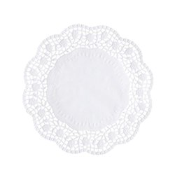 PAPSTAR Napperon, rond, diamètre: 200 mm, blanc