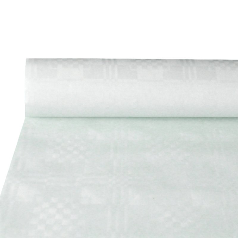 PAPSTAR Nappe damassée, (l)1,0 x (L)10 m, blanc
