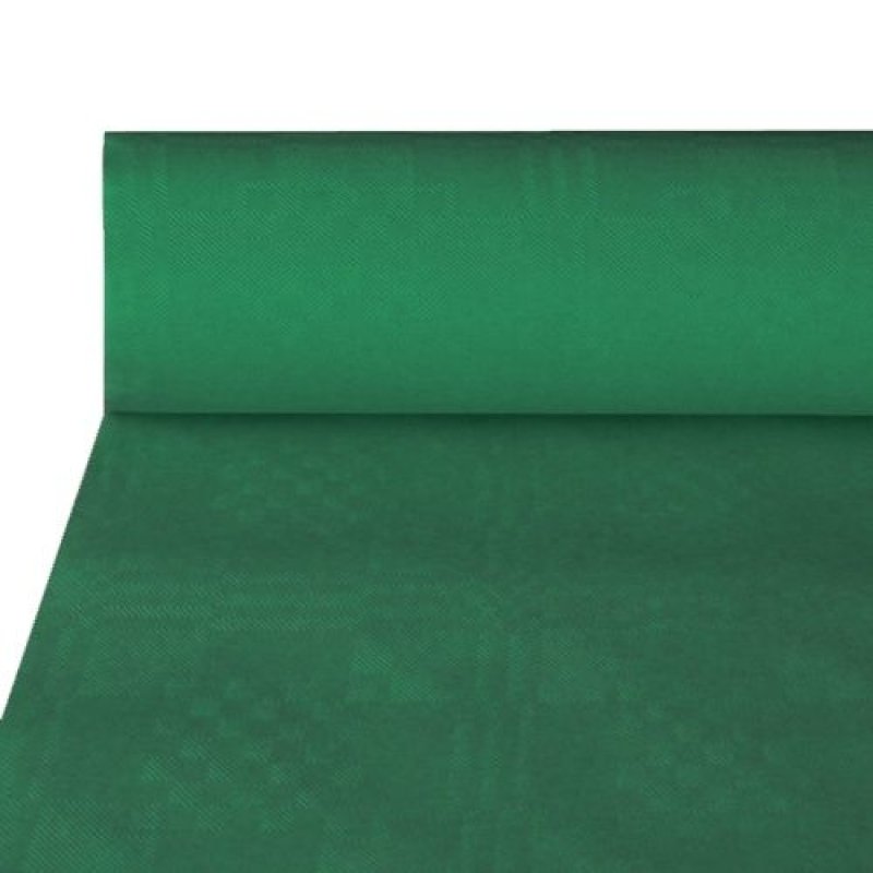 PAPSTAR Nappe damassée, (l)1,0 x (L)50 m, vert foncé