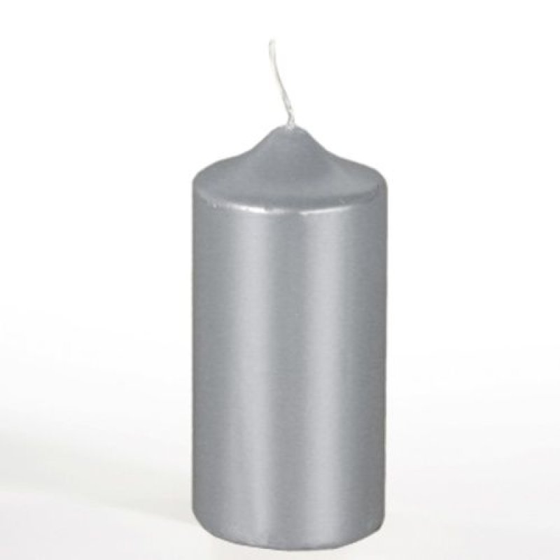 Papstar 13669 wax candle Cylinder Silver 1 pc(s)