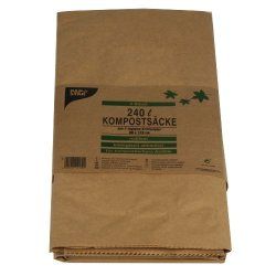 Papstar 14189 sac poubelle 240 L Marron 2 pièce(s)