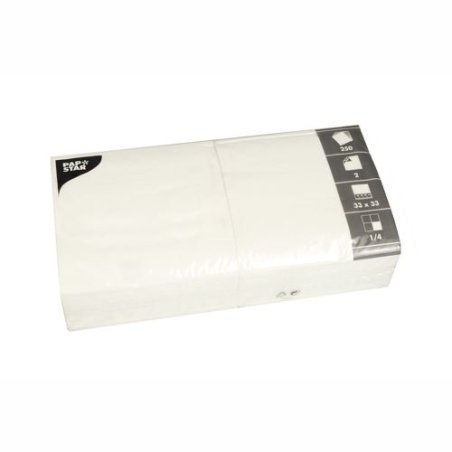 Papstar 14486 serviette et serviette de table en papier Mouchoir en papier Blanc 250 pièce(s)