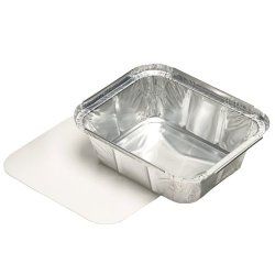 Papstar 14501 disposable food storage container Aluminium, Cardboard, Plastic Silver