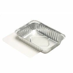 Papstar 14510 disposable food storage container Aluminium, Cardboard, Plastic Silver